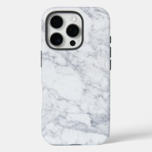 White Marble iPhone 16 Pro Case