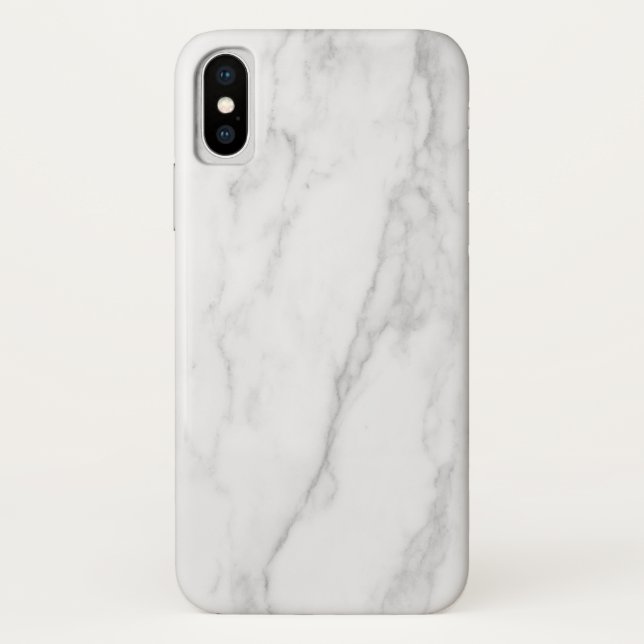 White Marble Case-Mate iPhone Case (Back)
