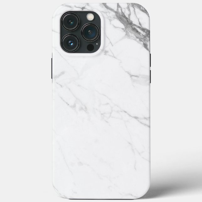 White Marble Case-Mate iPhone Case (Back)