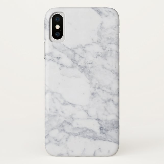 White Marble Case-Mate iPhone Case (Back)
