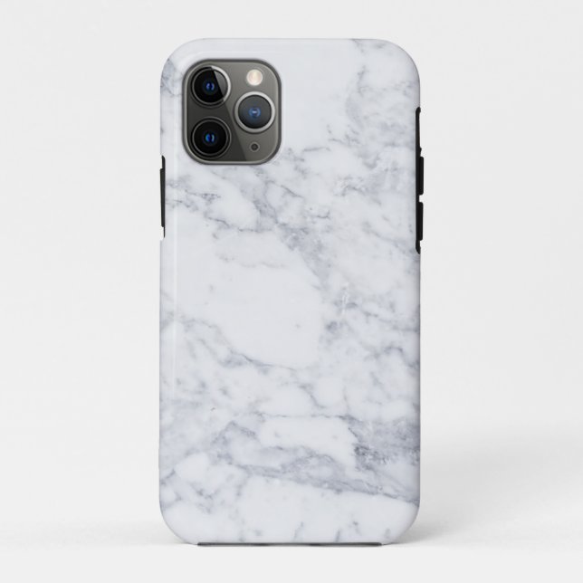 White Marble Case-Mate iPhone Case (Back)