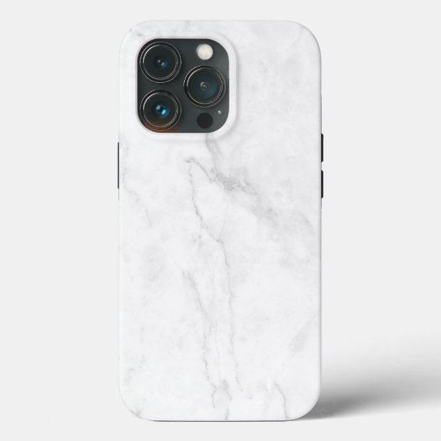 White Marble Case-Mate iPhone Case (Back)