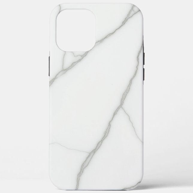 White Marble Case-Mate iPhone Case (Back)