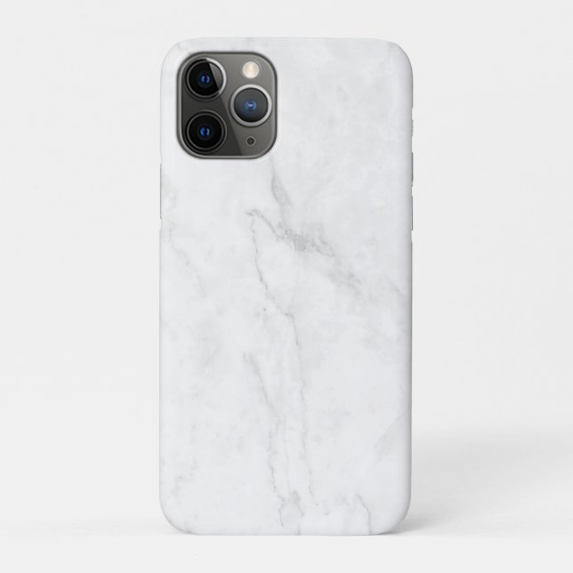 White Marble Case-Mate iPhone Case (Back)