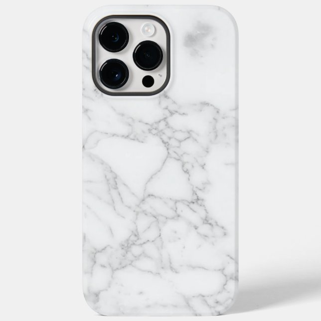 White Marble Case-Mate iPhone Case (Back)