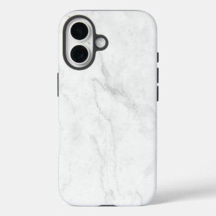 White Marble iPhone 16 Case