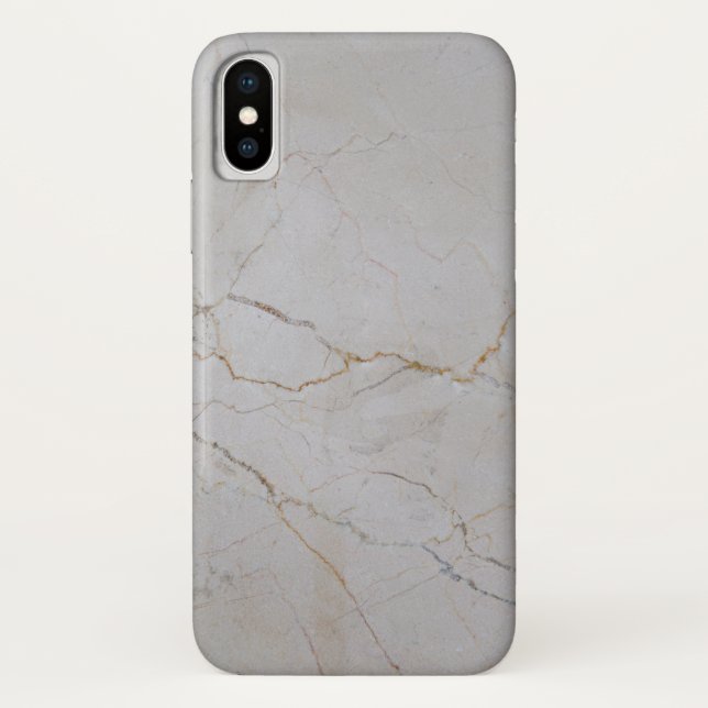 White Marble Case-Mate iPhone Case (Back)