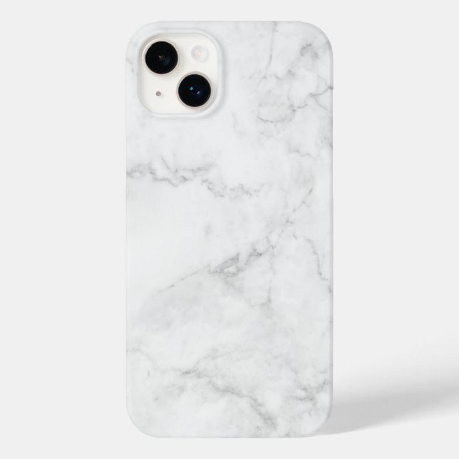 White Marble Case-Mate iPhone Case (Back)