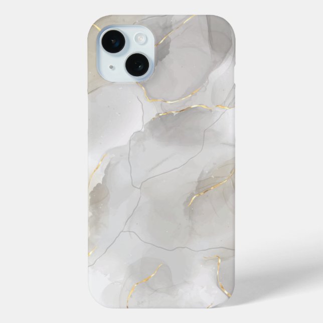White Marble Case-Mate iPhone Case (Back)