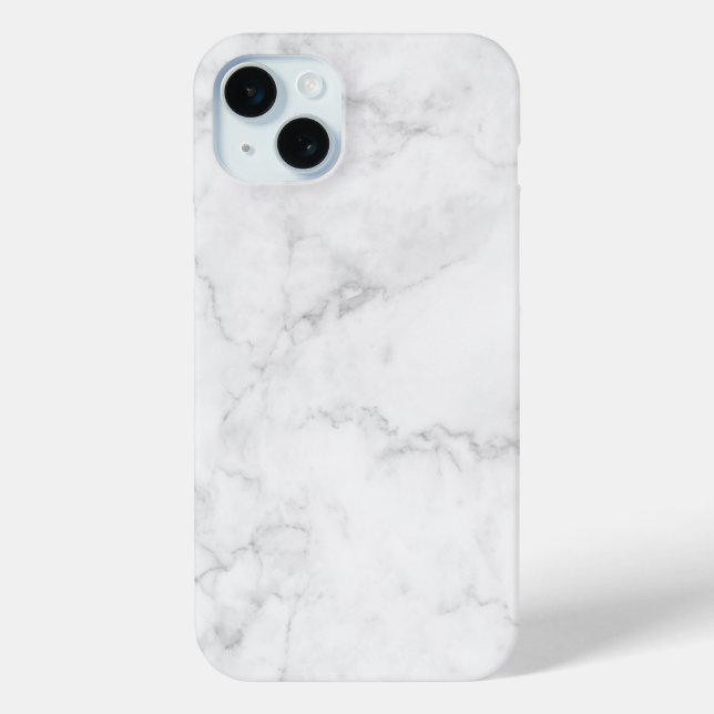 White Marble Case-Mate iPhone Case (Back)