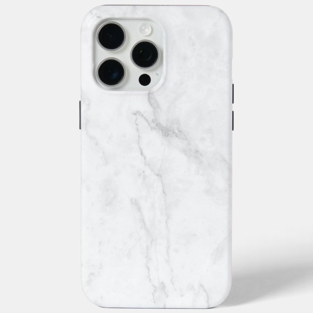 White Marble Case-Mate iPhone Case (Back)