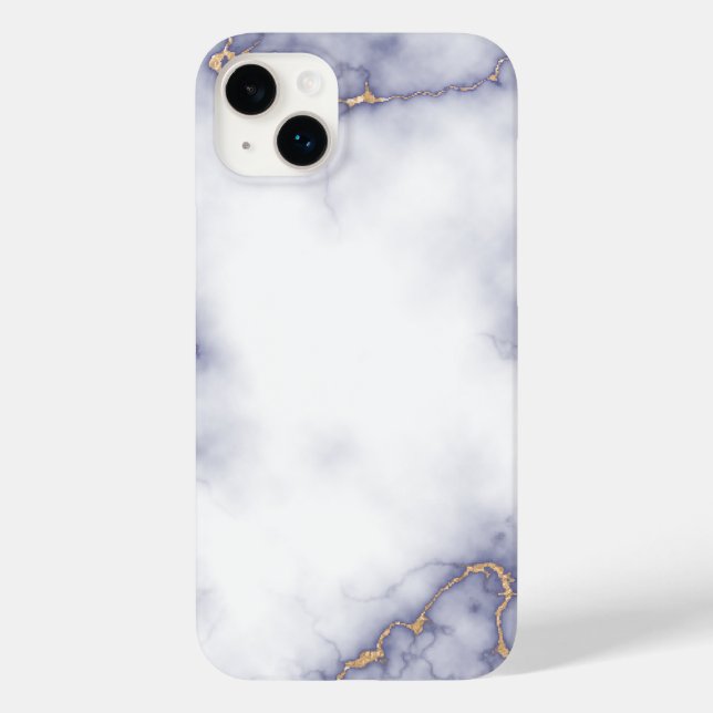 White Marble Case-Mate iPhone Case (Back)
