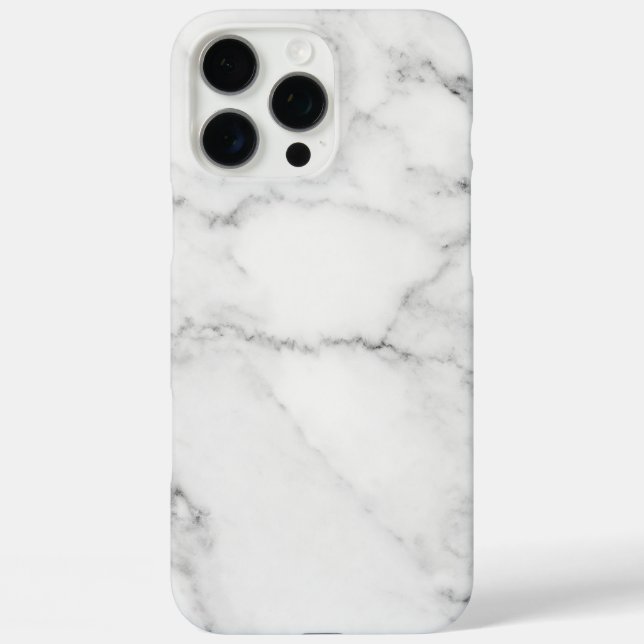 White Marble Case-Mate iPhone Case (Back)