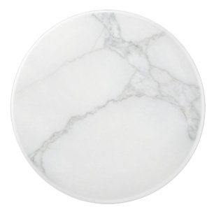 White Marble Ceramic Knob