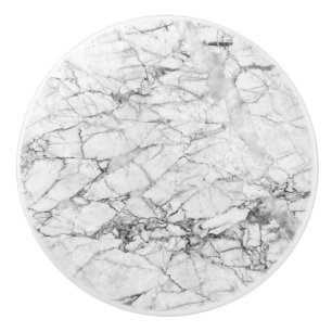 WHITE MARBLE CERAMIC KNOB