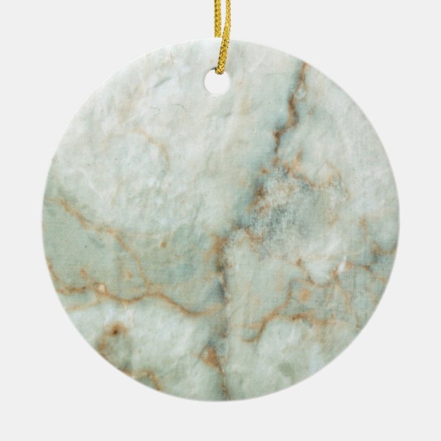 White Marble Ceramic Ornament (Front)