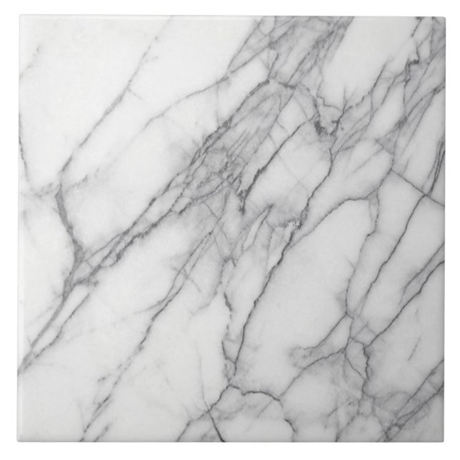 White Marble Ceramic Tile (Front)