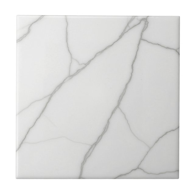 White Marble Ceramic Tile (Front)