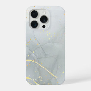 White Marble Chic Glitter iPhone 15 Pro Case
