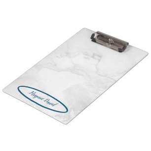 White Marble Clipboard for Stylish Organisation
