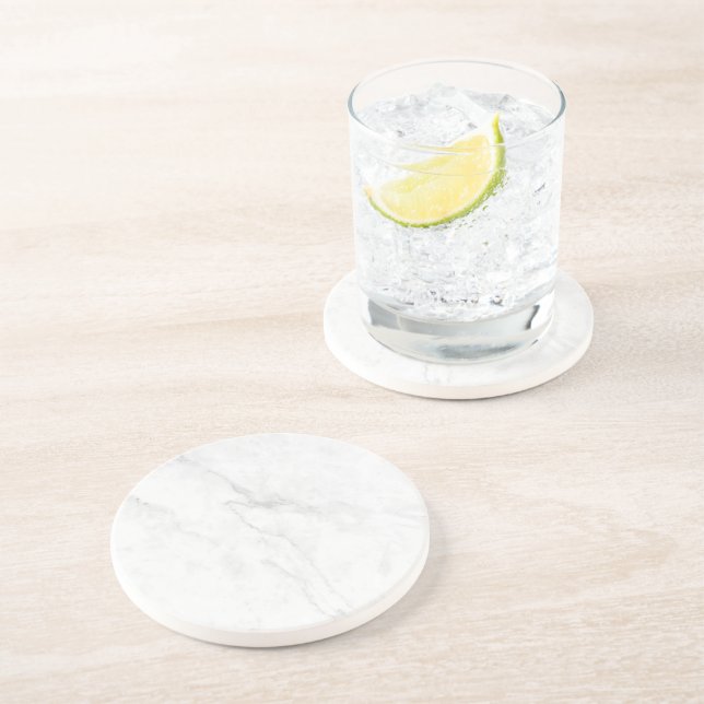  White Marble Coaster (Side)