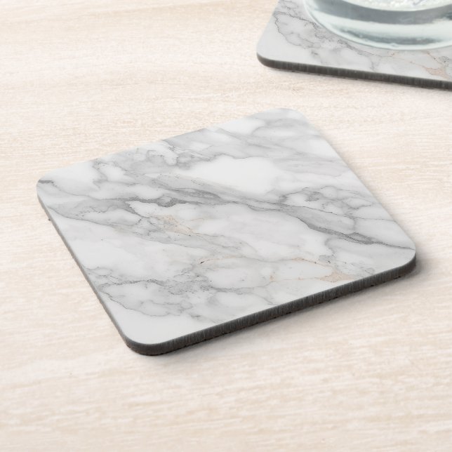 White Marble Coaster (Left Side)