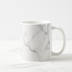 White marble  coffee mug