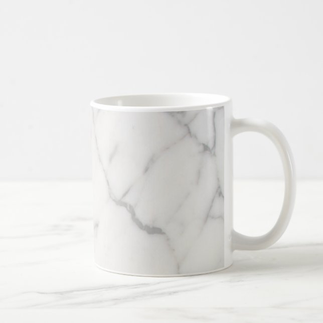 White marble  coffee mug (Right)