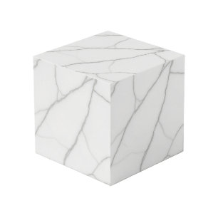 White Marble Cube