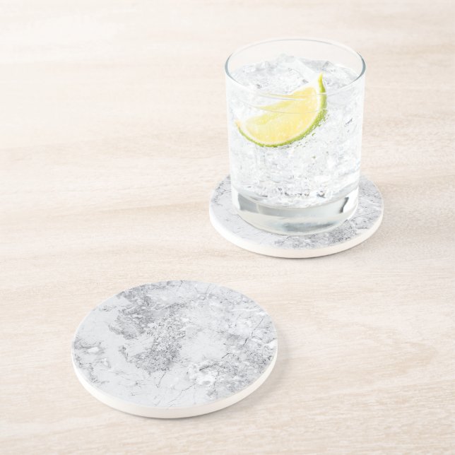 White Marble Deep Texure Coaster (Side)