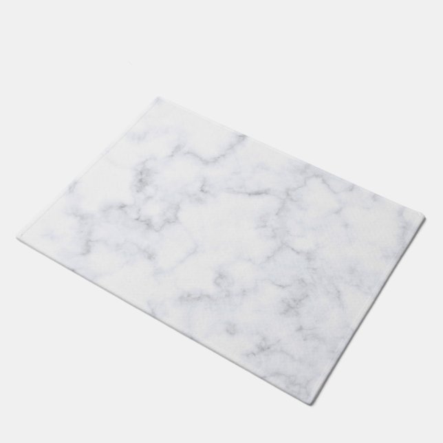 White Marble Doormat (Angled)