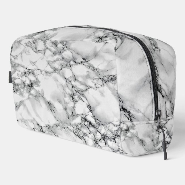 White Marble Dopp Kit (Right Corner)