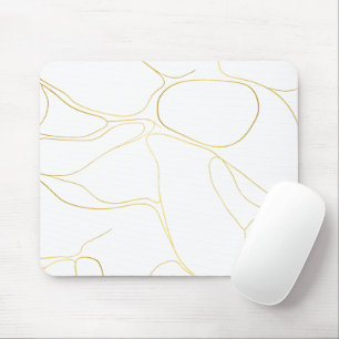 White Marble Elegant Mouse Pad