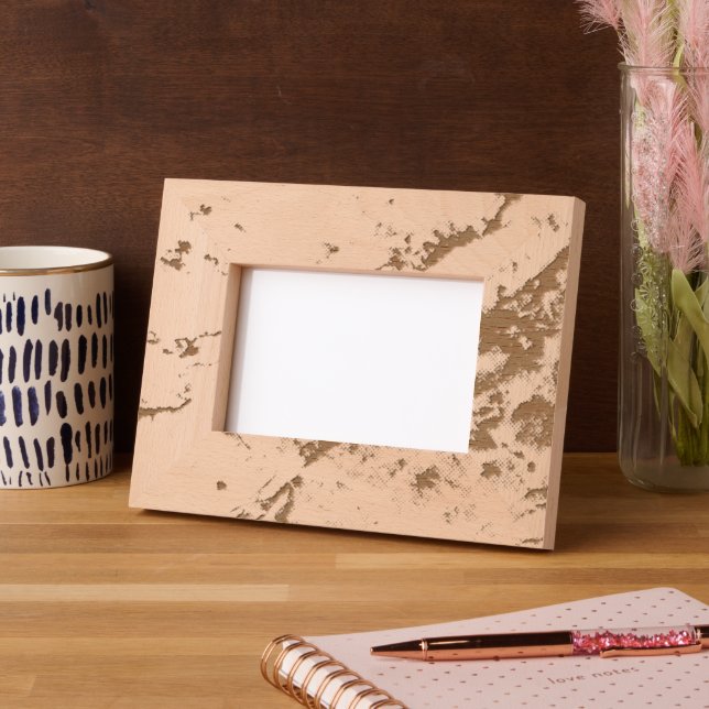 White Marble Etched Frames (Left)