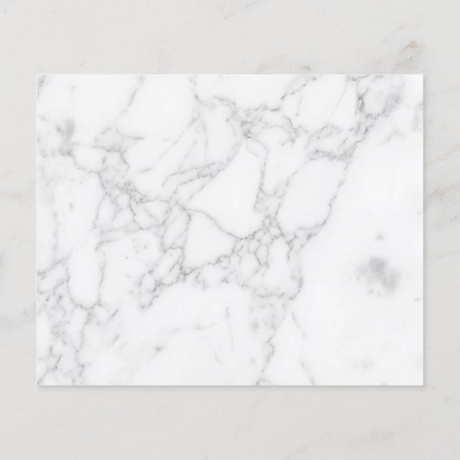 White Marble Flyer (Back)