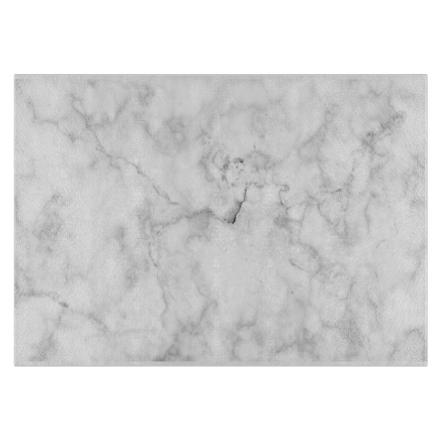 White Marble Glass Cutting Board (Front)