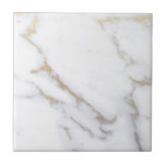 White Marble Gold Glitter Modern Elegant Premium Ceramic Tile<br><div class="desc">White Marble Gold Glitter Modern Elegant Premium</div>