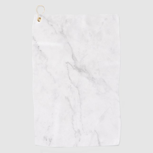  White Marble Golf Towel (Front)