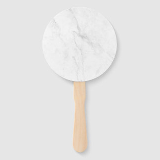 White Marble Hand Fan