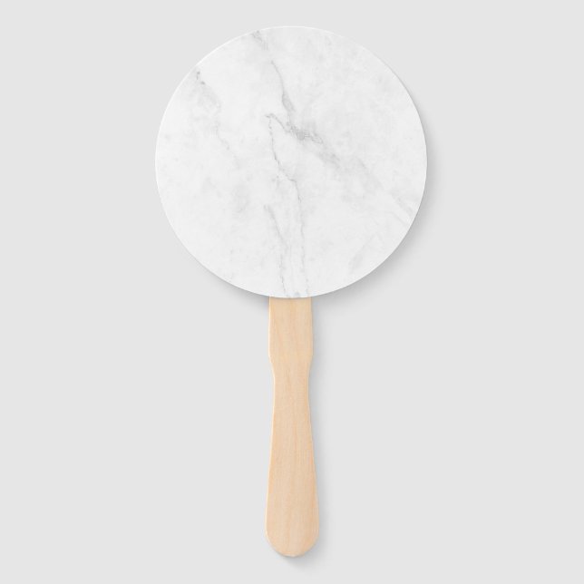  White Marble Hand Fan (Front)