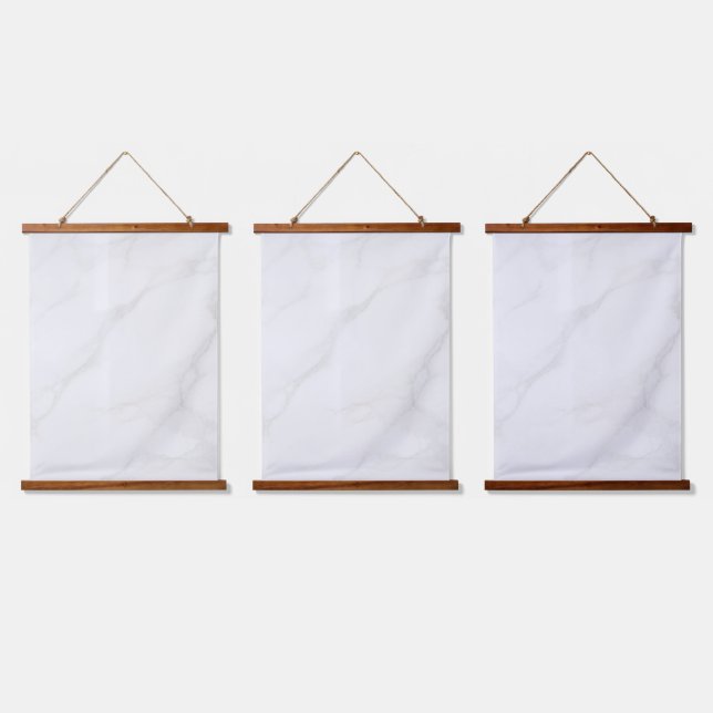 White Marble Hanging Tapestry (Triple)