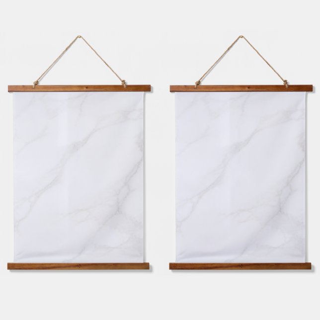 White Marble Hanging Tapestry (Double)