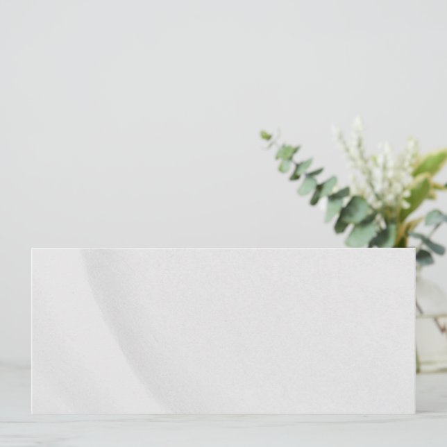 White Marble Holiday Card (Standing Front)