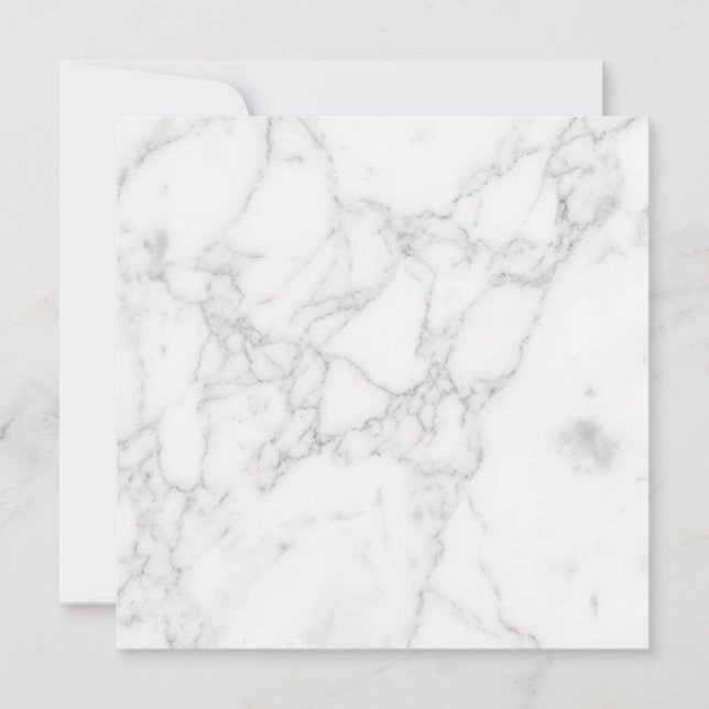 White Marble Holiday Card (Front)
