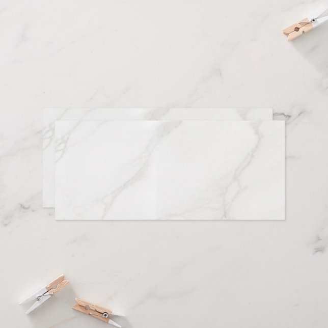 White Marble Invitation (Front/Back In Situ)