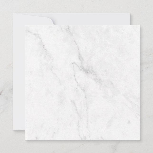 White Marble Invitation (Front)