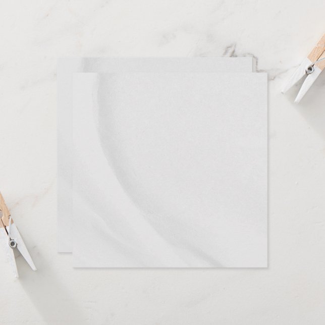 White Marble Invitation (Front/Back In Situ)