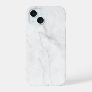 White Marble iPhone 15 Case