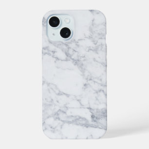 White Marble iPhone 15 Case