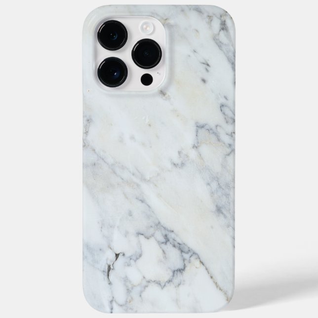 White Marble iPhone 16 Pro Case (Back)